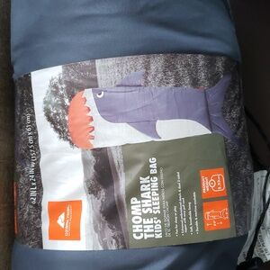 Chomp shark kids sleeping bag